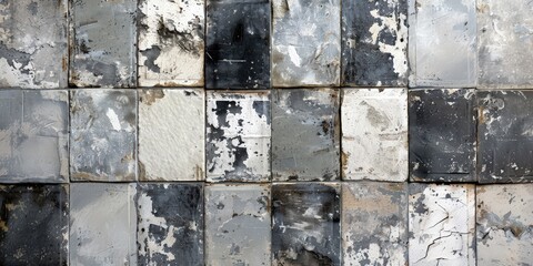 Weathered and Worn Metal Tiles