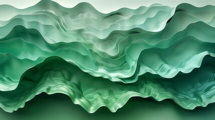 Subdued shades of green meld together in a harmonious blend, evoking a sense of natural tranquility and balance. Abstract Backgrounds Illustration, Minimalism,