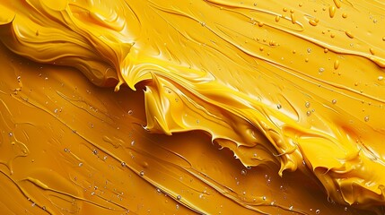 Sunshine yellow streaks splashed across a canvas, evoking feelings of joy and optimism, ideal for website headers or blog banners. Abstract Backgrounds Illustration, Minimalism,