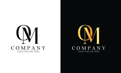 OM logo, letter logo, branding logo,  clothing logo