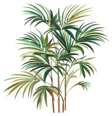 Obraz premium palm tree isolated on white