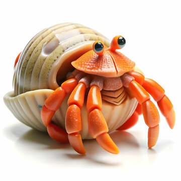 recommend clip art: hermit crab bath toy on white background