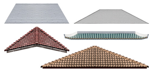 Collection set mockup roof with tile pattern © Ratchapon