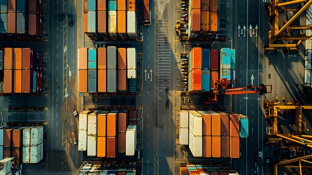 A freight forwarding company in the process