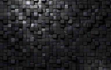 A black and white background with squares