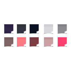 Colorful sheets for sticky notes on white background.