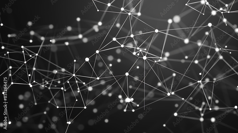 Aufkleber abstract geometric background. plexus mesh backdrop molecular
