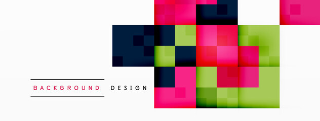 Dynamic colorful squares background. Vector Illustration For Wallpaper, Banner, Background, Card, Book Illustration, landing page