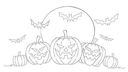 Happy Halloween Text Banner, Vector. Halloween text for background. Halloween illustration for background.