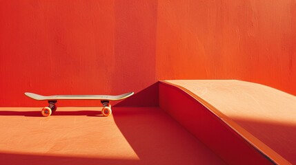 Skateboard Halfpipe at Skate Park