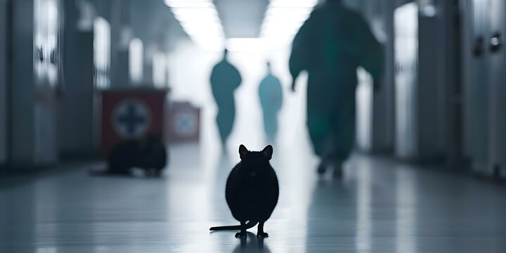 Bold vermin silhouettes with iconic extermination symbols create visually striking thoughtprovoking image. Concept Symbolism, Vermin, Extermination, Silhouettes, Thought-provoking