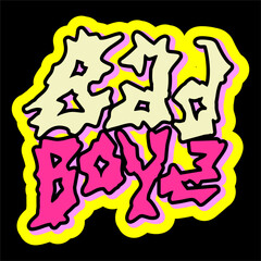 vector artwork illustration typography lettering text effect graffiti. Can be used as Logo, Brands, Mascots, tshirt, sticker,patch and Tattoo design.