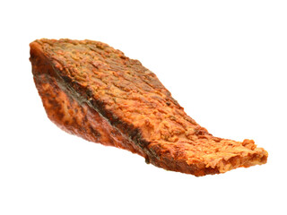 fried fish isolated on white background