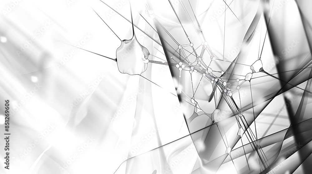 Aufkleber abstract geometric background. plexus mesh backdrop molecular