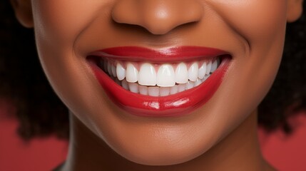 Fototapeta premium woman's empowering smile that inspires strength and resilience.