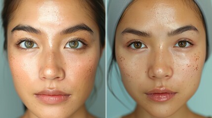 Before and after of people with unruly eyebrows that were groomed to perfection