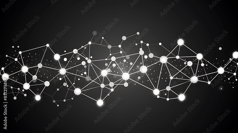 Aufkleber abstract geometric background. plexus mesh backdrop molecular
