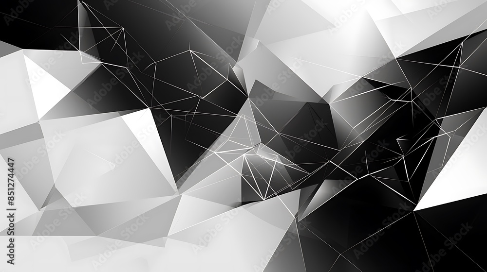 Aufkleber abstract geometric background. plexus mesh backdrop molecular