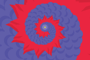 Free vector psychedelic optical illusion wallpaper or background