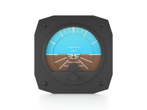 Flight instrument attitude indicator