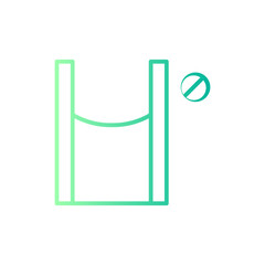 plastic bag gradient icon