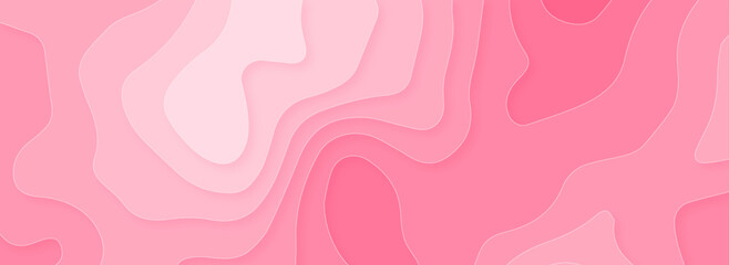 Abstract pink papercut background.