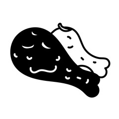 fired chicken with garlic