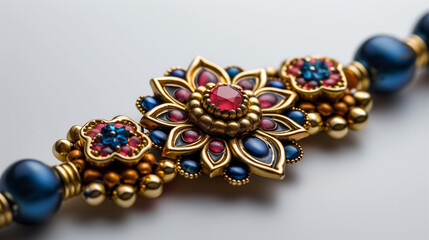 A modern rakhi on isolated on white background