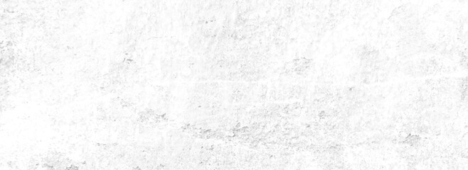 White old concrete wall grunge texture - wide banner format background with copy space for text. Grunge gray texture of chips, cracks, scratches, Soft white grunge.