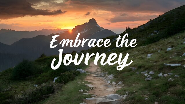 Embrace the Journey, Motivational Wallpaper