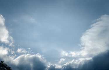 The sky is blue with a few clouds
