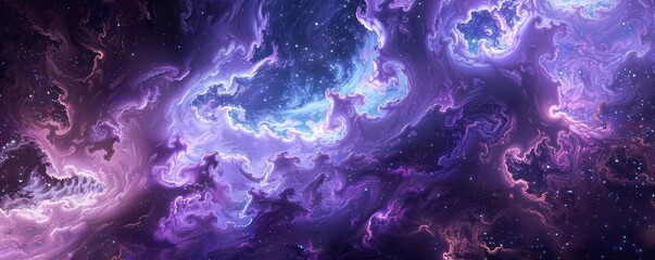 Cosmic elements inspired by the celestial heavens and organic formations intertwine in a cosmic tapestry of cosmic artistry. Soft cosmic gradients of cosmic violet and cosmic azure convey a cosmic