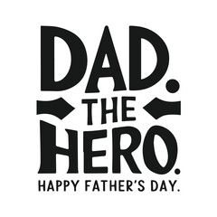 Happy fathers day typography tshirt design template, fathers day typography design

