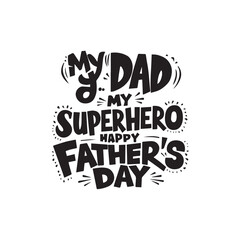 Happy fathers day typography tshirt design template, fathers day typography design


