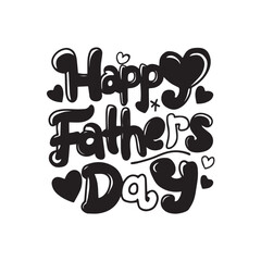 Happy fathers day typography tshirt design template, fathers day typography design

