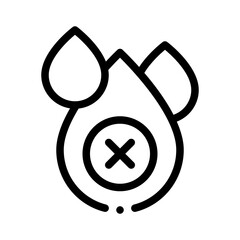 water shortage line icon