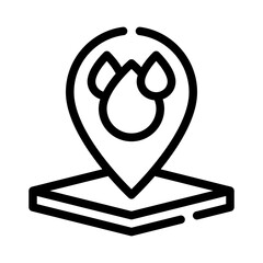 location pin line icon