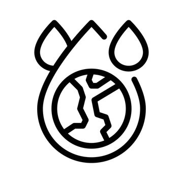 recommend clip art: planet earth line icon
