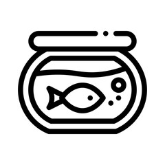 aquarium line icon