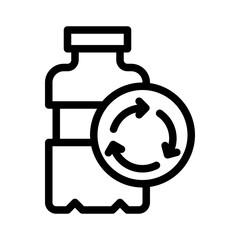 bottle line icon