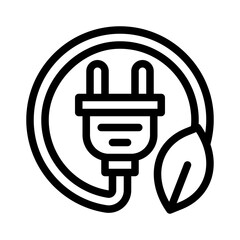 plug line icon