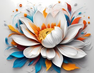 flowers colorful illustration background