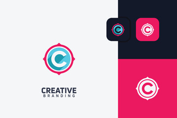 C Letter trademark brand logo
