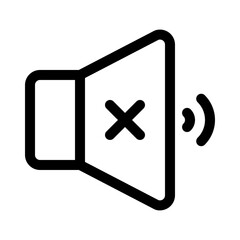 mute line icon