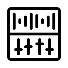 sound recording line icon