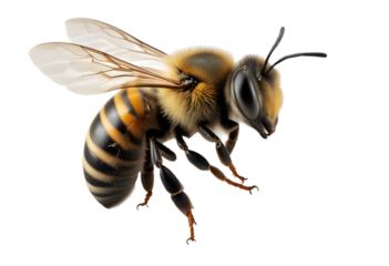 bee on white background