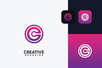 C Letter trademark brand logo