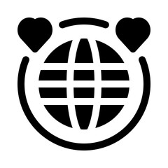 long distance glyph icon