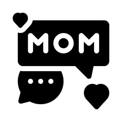 mom glyph icon