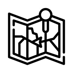 map line icon